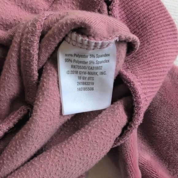 gymboree dusty rose pink velour bomber zip-up jacket 6-12 months baby girl - Picture 3 of 5